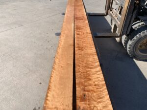 long curly cherry lumber, hardwood lumber, premium curly cherry