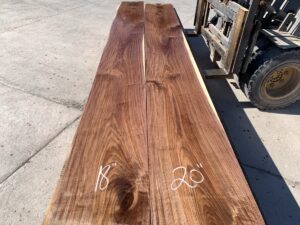 long walnut lumber, premium hardwood, unsteamed walnut