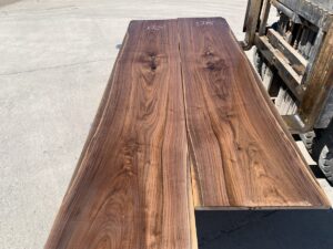 walnut tabletop, hardwood lumber, unsteamed walnut