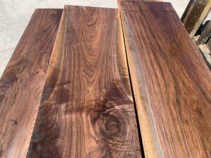 wide walnut lumber, unsteamed walnut, rustic walnut