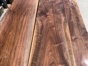 wide walnut lumber, unsteamed walnut, rustic walnut