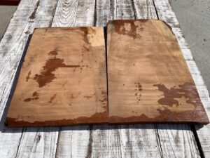 cherry crotches, door panels, drawer panels