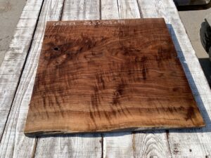 figured walnut panels, door panels, drawer panels