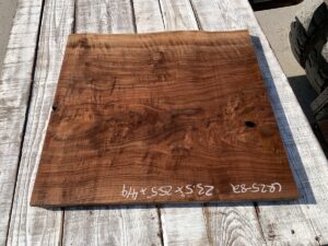 figured walnut panels, door panels, drawer panels