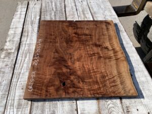 figured walnut panels, door panels, drawer panels