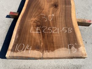 live edge walnut slab, unsteamed walnut, premium hardwood