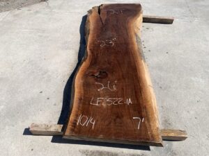 live edge walnut slab, unsteamed walnut, curly walnut slab