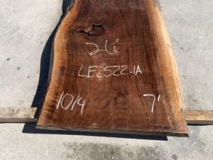 live edge walnut slab, unsteamed walnut, curly walnut slab