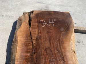 live edge walnut slab, unsteamed walnut, curly walnut slab