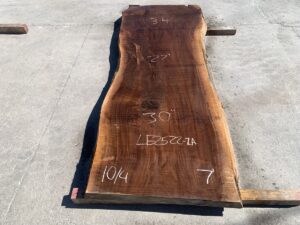 live edge walnut slab, unsteamed walnut, curly walnut slab
