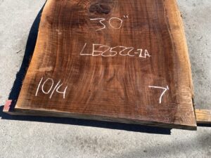 live edge walnut slab, unsteamed walnut, curly walnut slab
