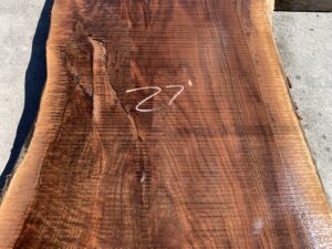 live edge walnut slab, unsteamed walnut, curly walnut slab