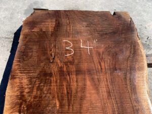 live edge walnut slab, unsteamed walnut, curly walnut slab