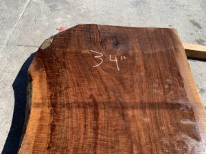 live edge walnut slab, unsteamed walnut, curly walnut slab