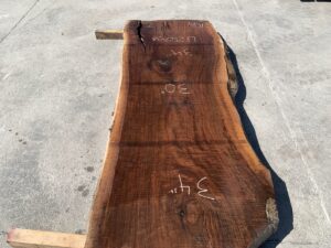 live edge walnut slab, unsteamed walnut, curly walnut slab