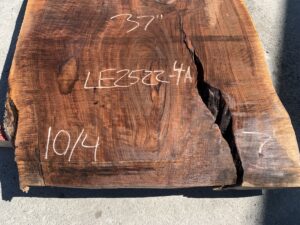 live edge walnut slab, unsteamed walnut, curly walnut slab