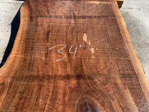 live edge walnut slab, unsteamed walnut, curly walnut slab