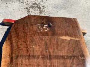 live edge walnut slab, unsteamed walnut, curly walnut slab