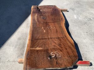 live edge walnut slab, unsteamed walnut, curly walnut slab