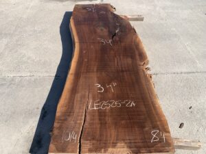 live edge walnut slab, unsteamed walnut slab, rustic walnut slab