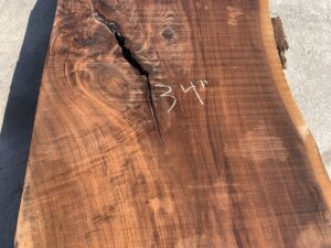 live edge walnut slab, unsteamed walnut slab, rustic walnut slab