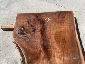 live edge walnut slab, unsteamed walnut, walnut crotch