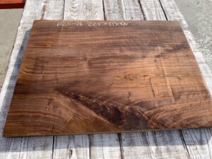 walnut crotch, door panel, drawer panel