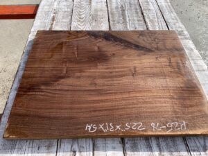 walnut crotch, door panel, drawer panel