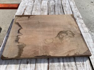 walnut crotch, door panel, drawer panel