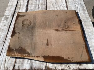 walnut crotch, door panel, drawer panel
