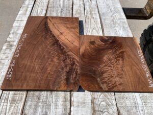 walnut crotches, door panels, drawer panels
