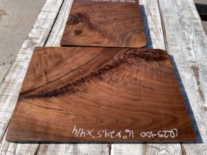 walnut crotches, door panels, drawer panels