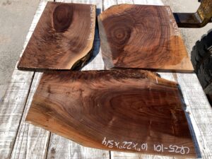 walnut crotches, door panels, unsteamed walnut