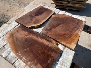 walnut crotches, door panels, unsteamed walnut
