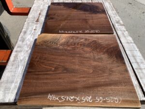walnut crotches, door panels, drawer panels