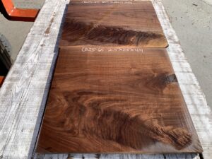 walnut crotches, door panels, drawer panels