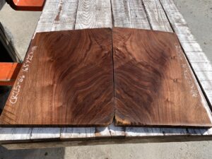 walnut crotches, door panels, drawer panels