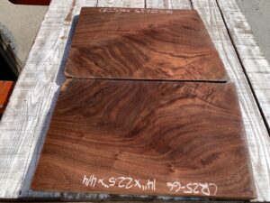 walnut crotches, door panels, drawer panels