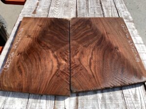 walnut crotches, door panels, drawer panels