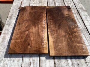 walnut crotches, door panels, drawer panels