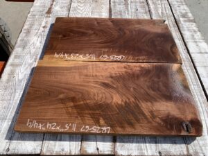 walnut crotches, door panels, drawer panels