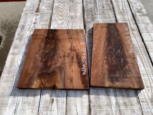 walnut crotches, door panels, drawer panels