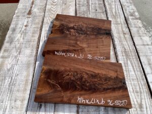 walnut crotches, door panels, drawer panels