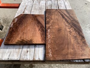 walnut crotches, door panels, drawer panels