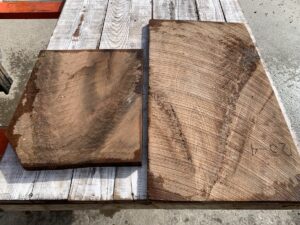 walnut crotches, door panels, drawer panels
