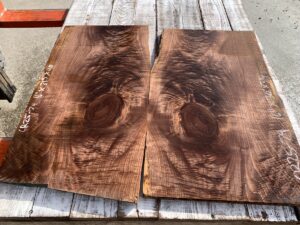 walnut crotches, door panels, drawer panels