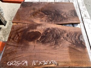 walnut crotches, door panels, drawer panels