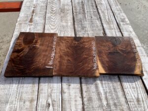 walnut crotches, door panels, drawer panels