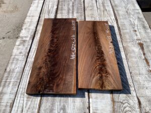 walnut crotches, door panels, drawer panels