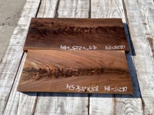 walnut crotches, door panels, drawer panels
